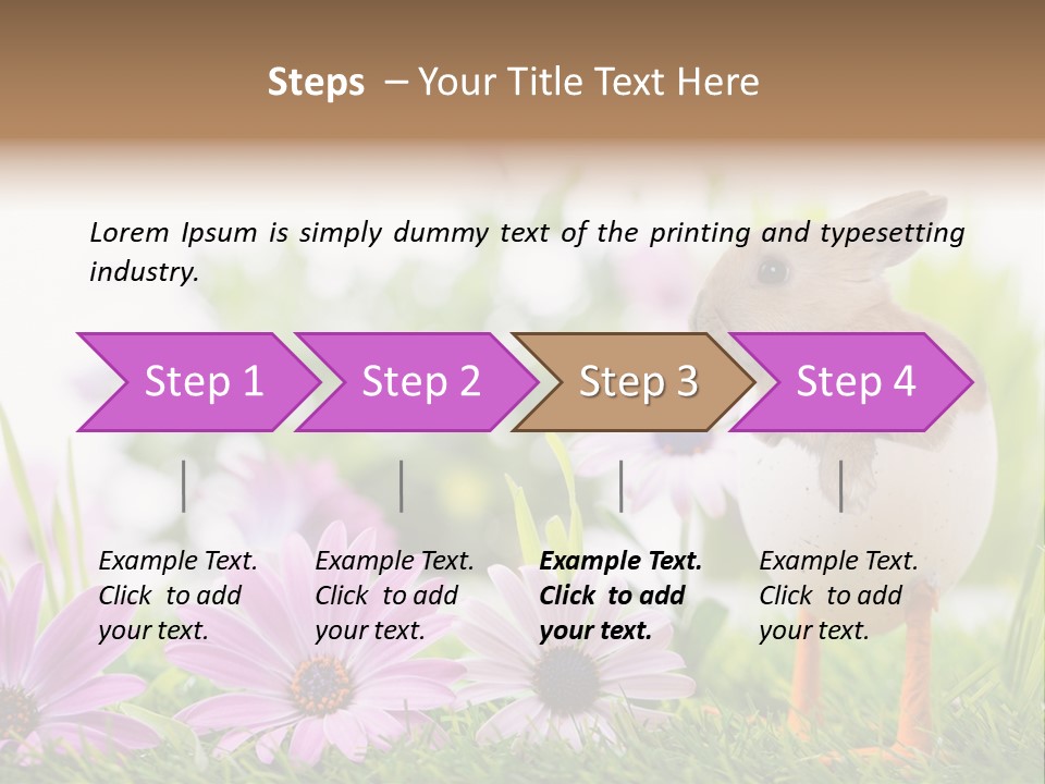 Blumen Freude Park PowerPoint Template