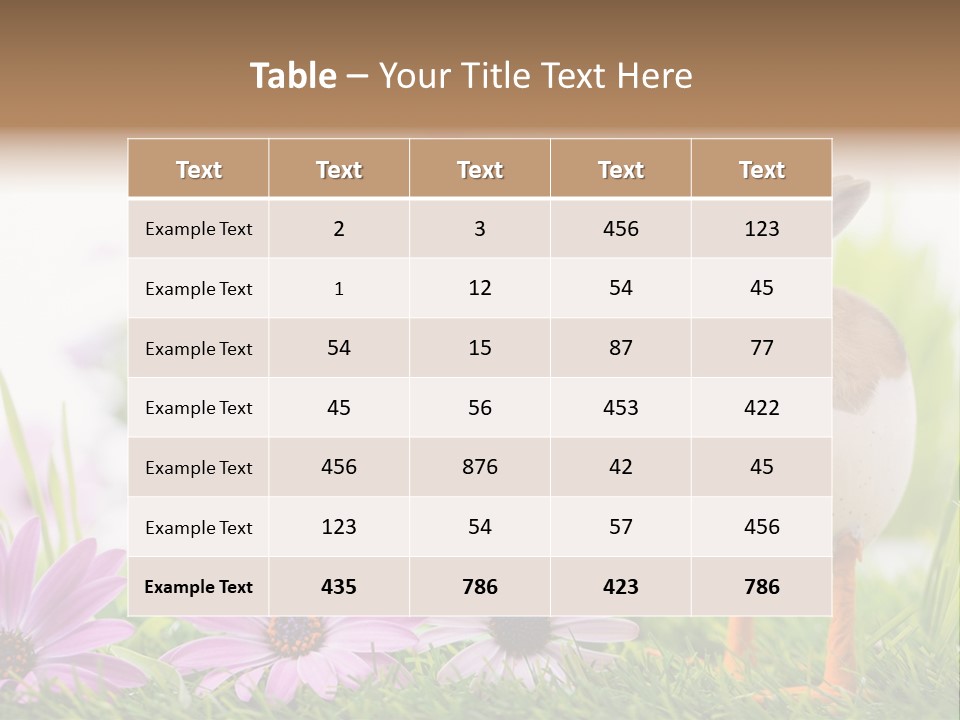 Blumen Freude Park PowerPoint Template