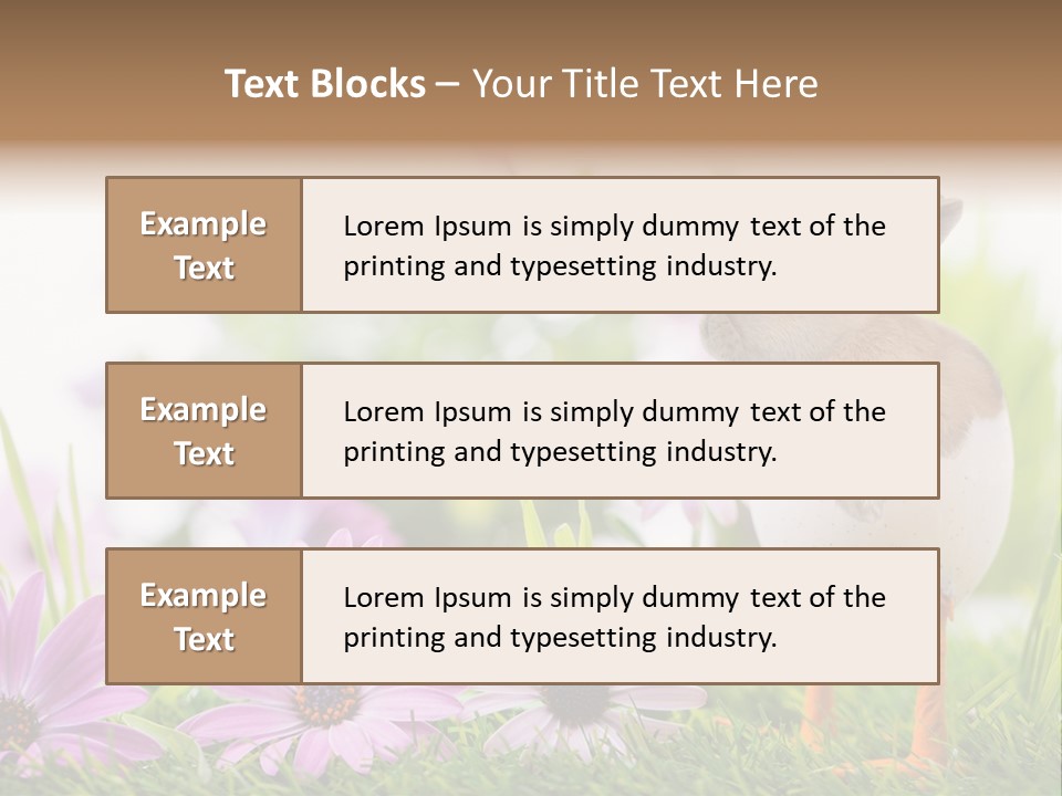 Blumen Freude Park PowerPoint Template