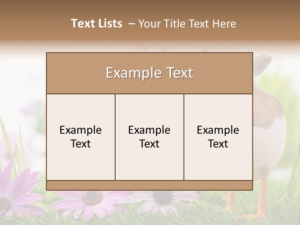 Blumen Freude Park PowerPoint Template