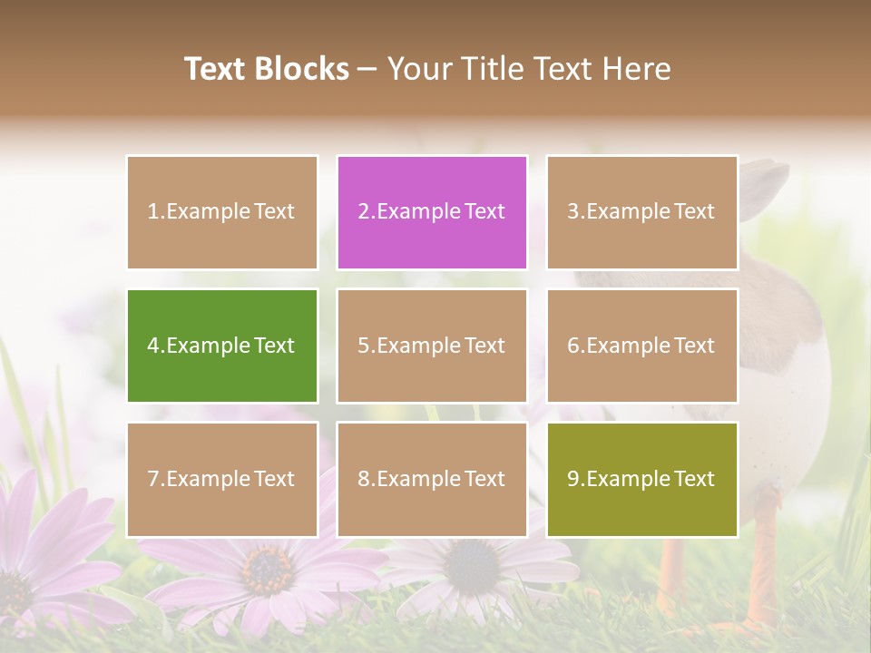 Blumen Freude Park PowerPoint Template