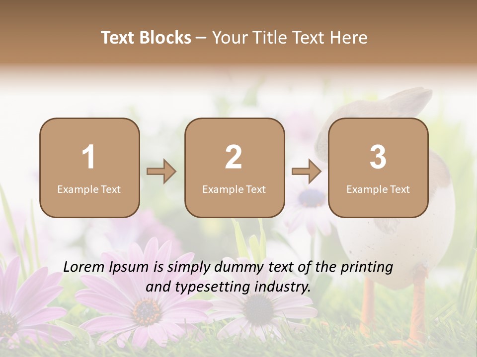 Blumen Freude Park PowerPoint Template