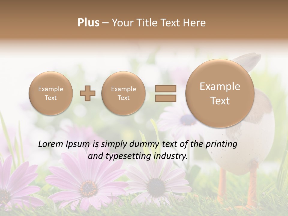 Blumen Freude Park PowerPoint Template