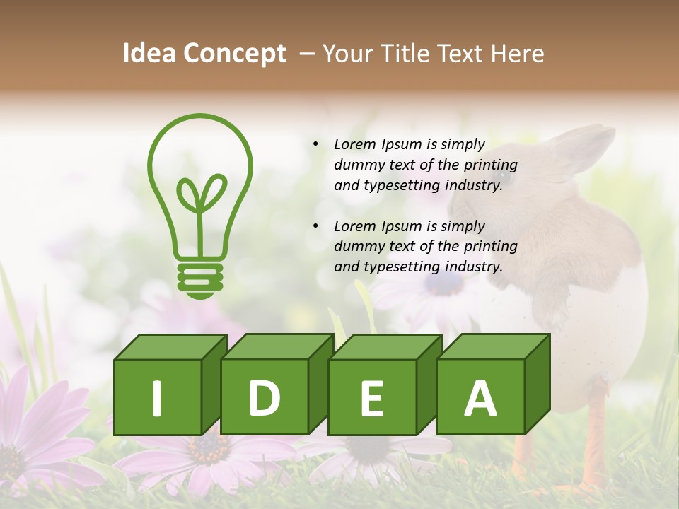 Blumen Freude Park PowerPoint Template