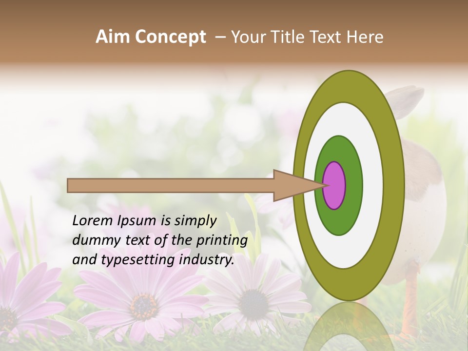 Blumen Freude Park PowerPoint Template