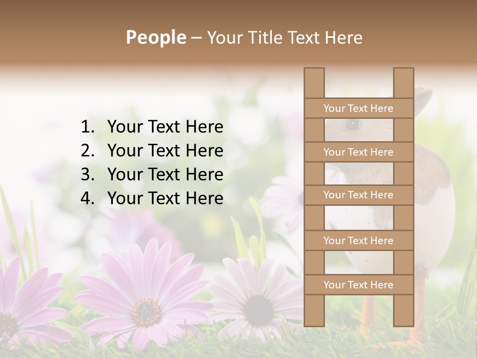 Blumen Freude Park PowerPoint Template