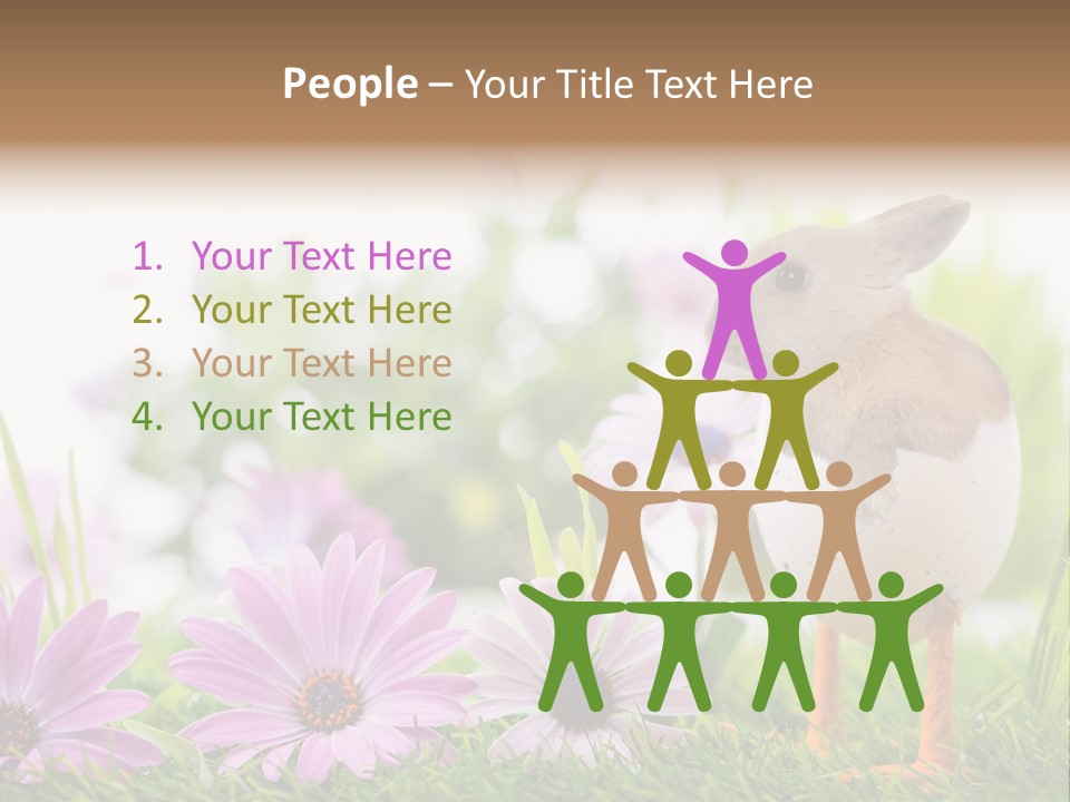 Blumen Freude Park PowerPoint Template