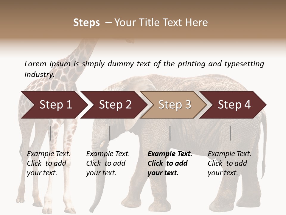 Slim African Nature PowerPoint Template