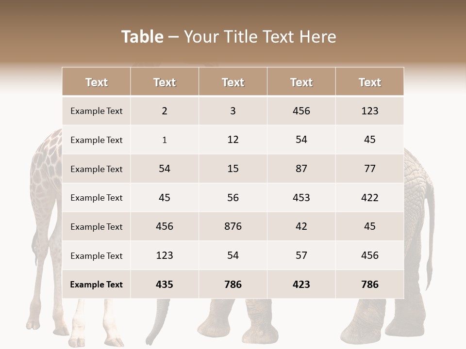 Slim African Nature PowerPoint Template