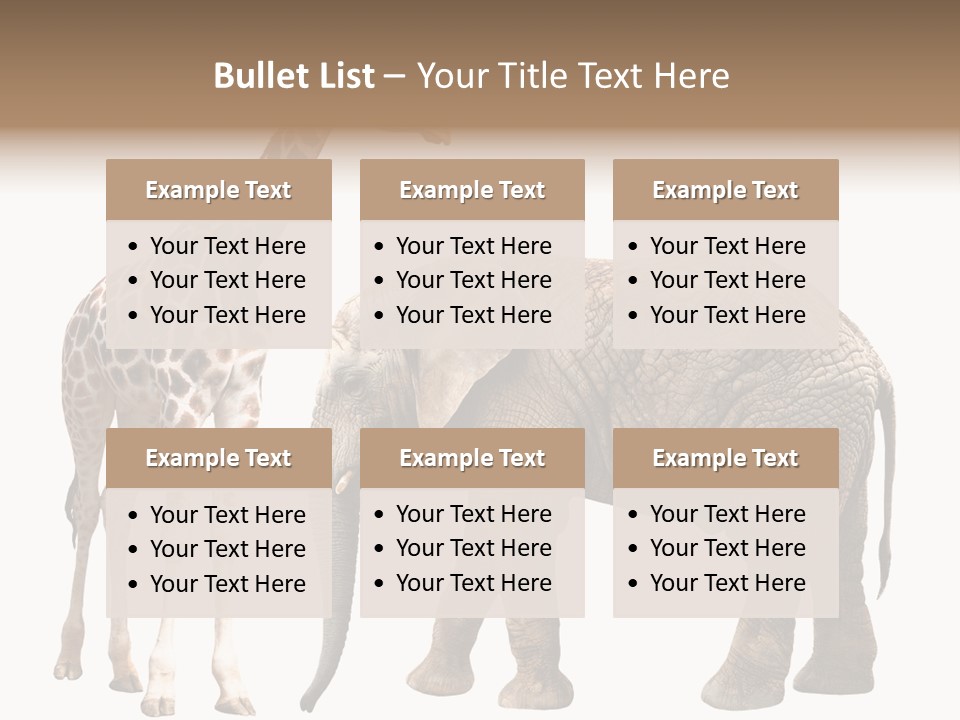 Slim African Nature PowerPoint Template
