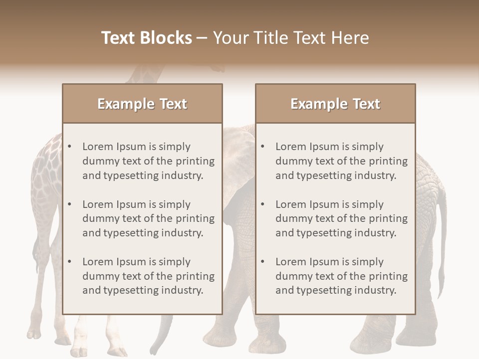 Slim African Nature PowerPoint Template
