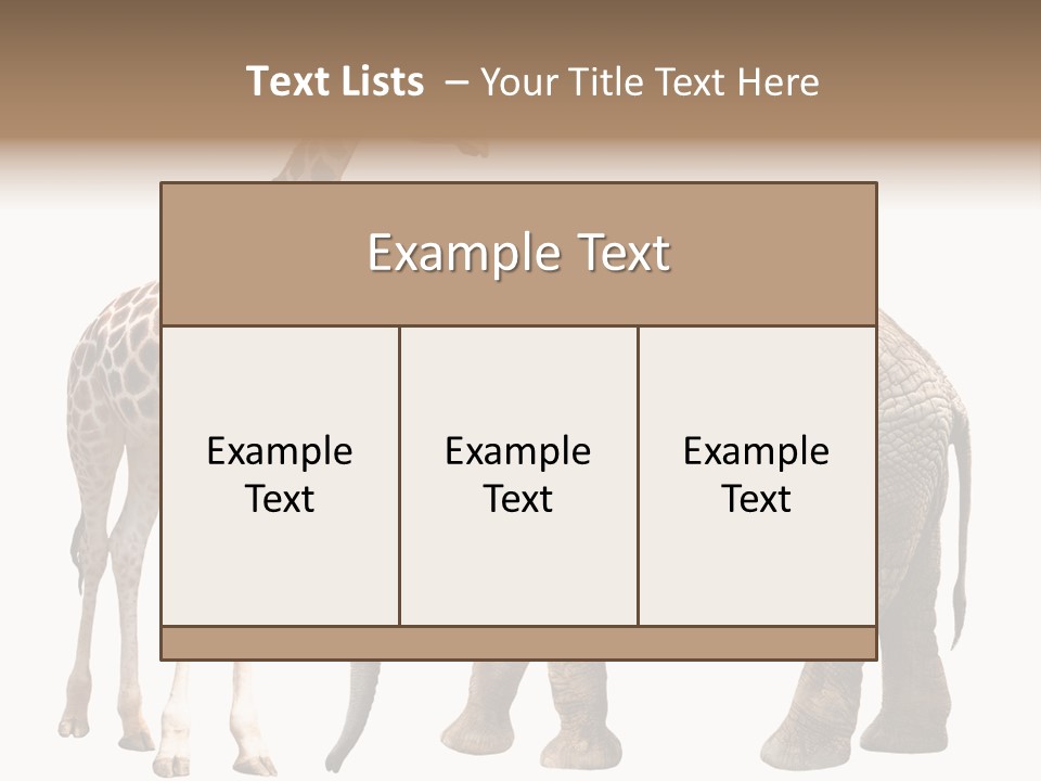 Slim African Nature PowerPoint Template