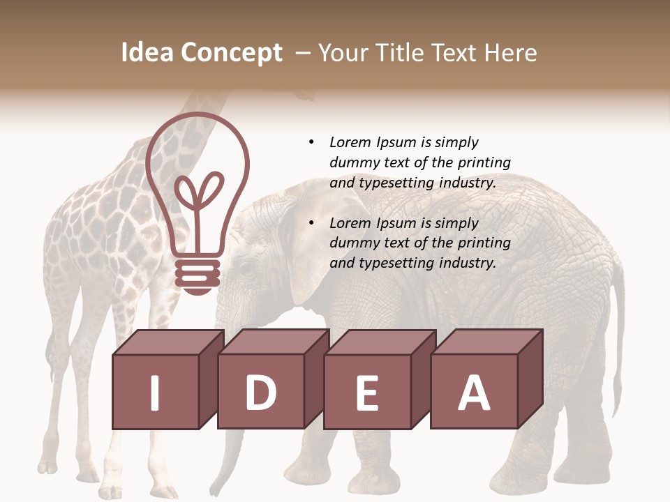 Slim African Nature PowerPoint Template