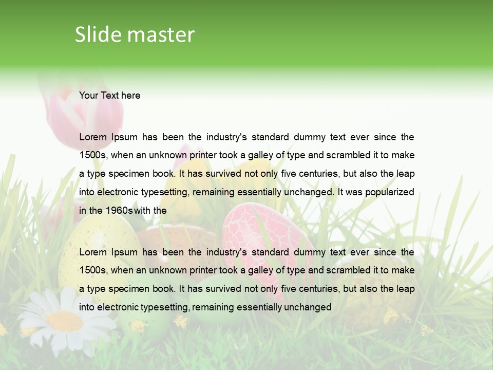 Ostereier F Lachen Osterfest PowerPoint Template