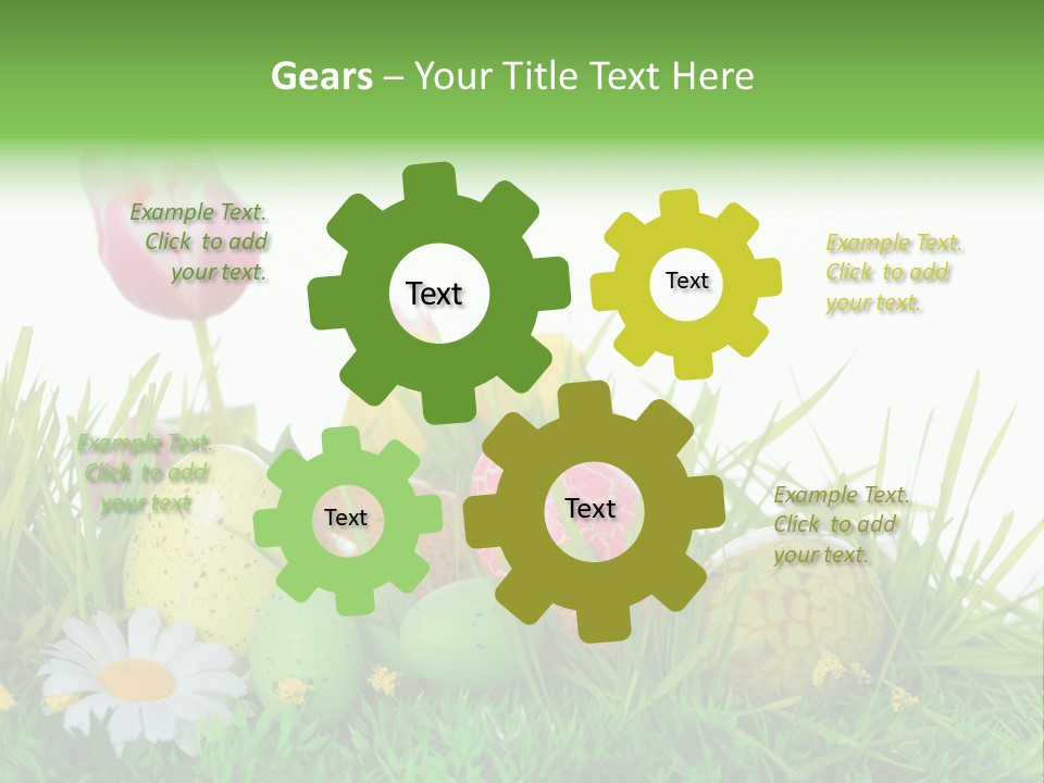 Ostereier F Lachen Osterfest PowerPoint Template