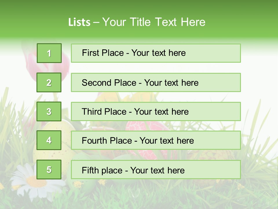 Ostereier F Lachen Osterfest PowerPoint Template