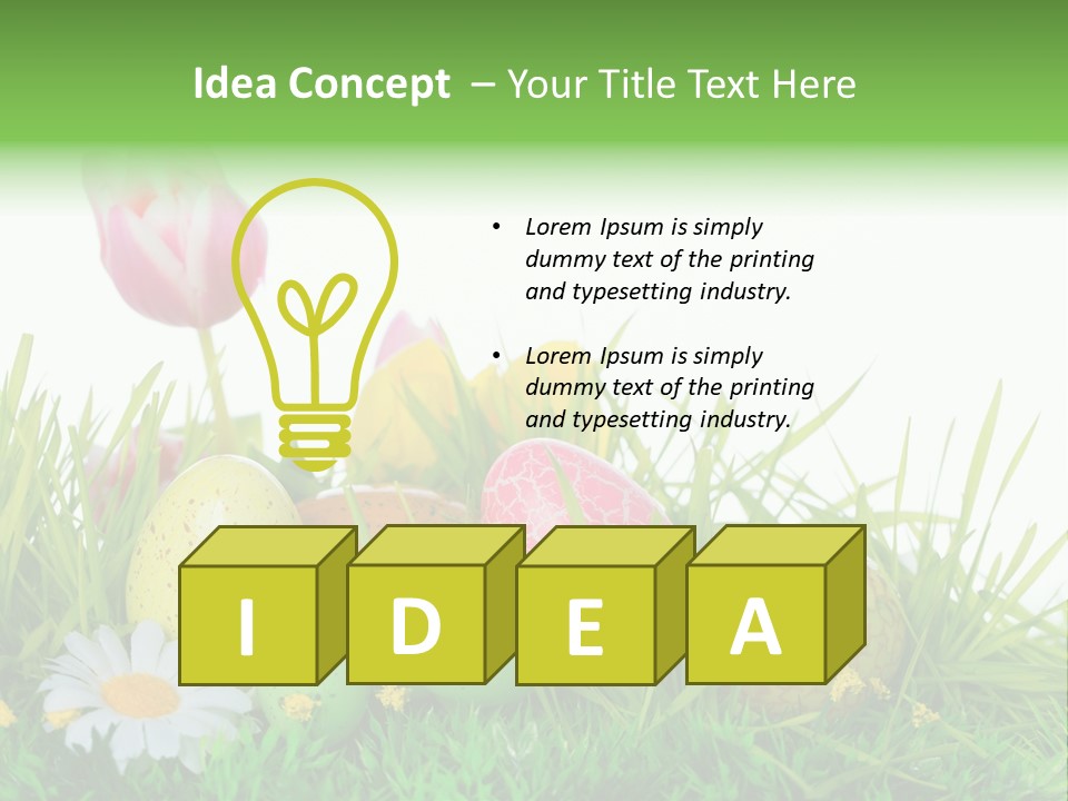 Ostereier F Lachen Osterfest PowerPoint Template