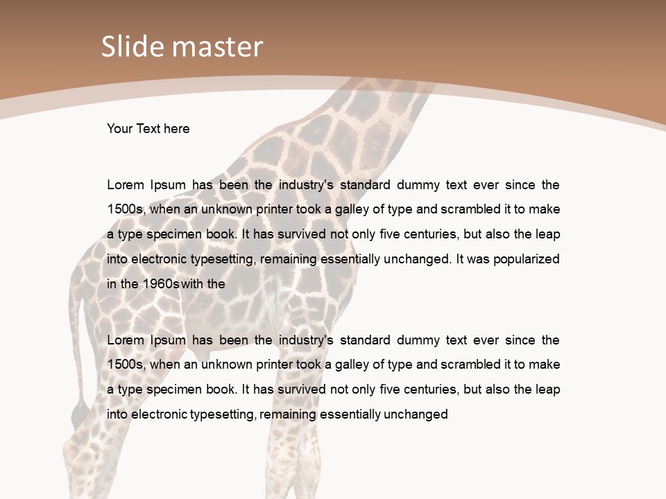 Plain Tropical Camouflage PowerPoint Template