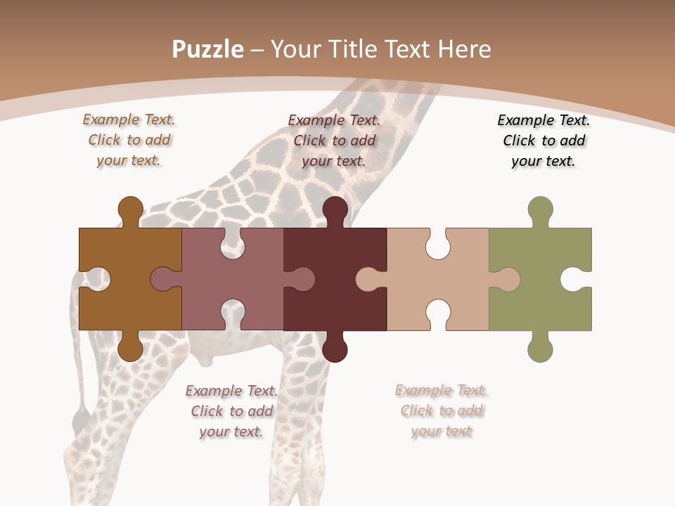 Plain Tropical Camouflage PowerPoint Template