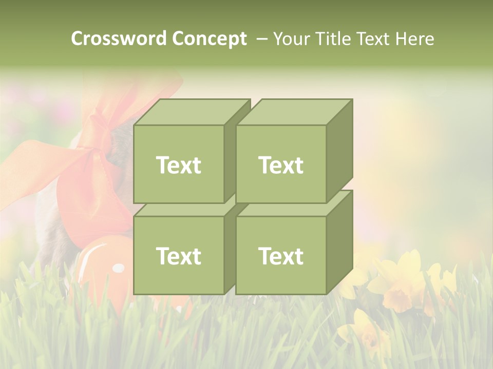 Hase Kinder Pelz PowerPoint Template
