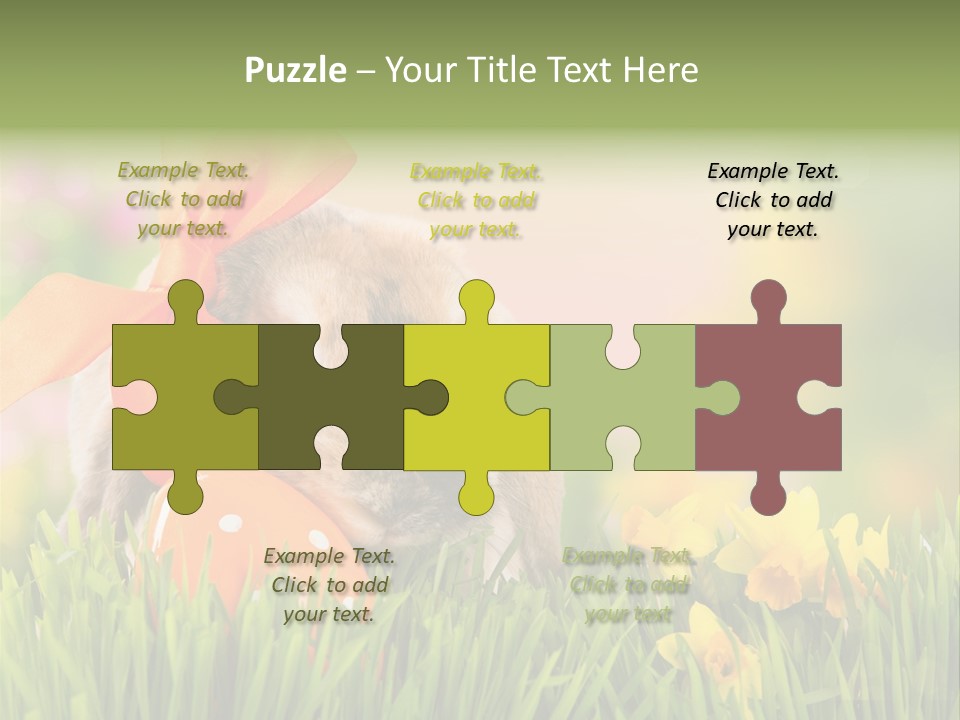 Hase Kinder Pelz PowerPoint Template
