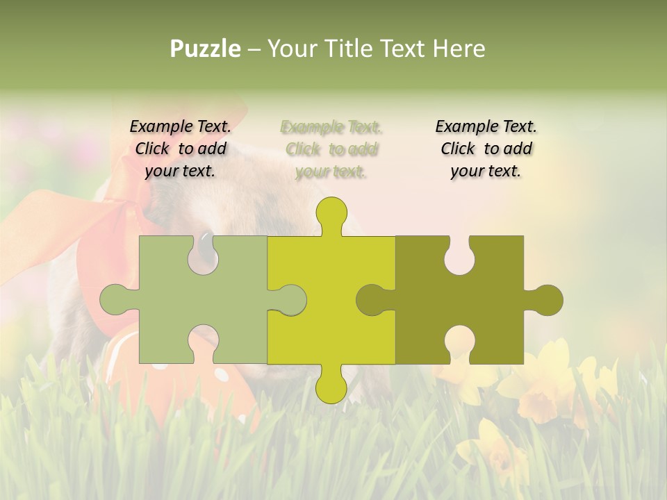 Hase Kinder Pelz PowerPoint Template