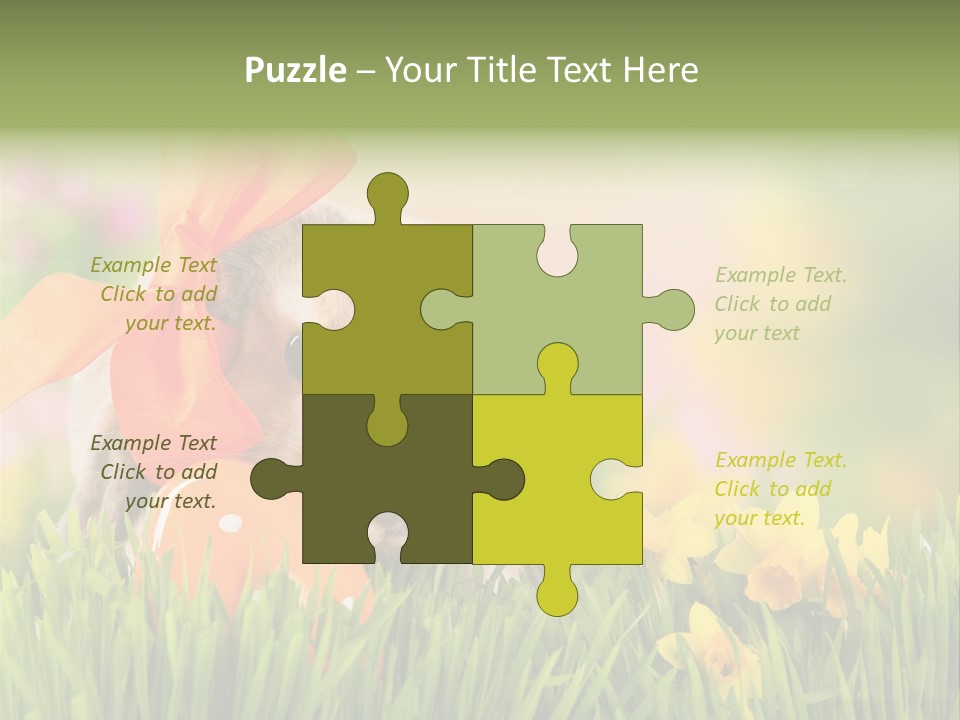 Hase Kinder Pelz PowerPoint Template