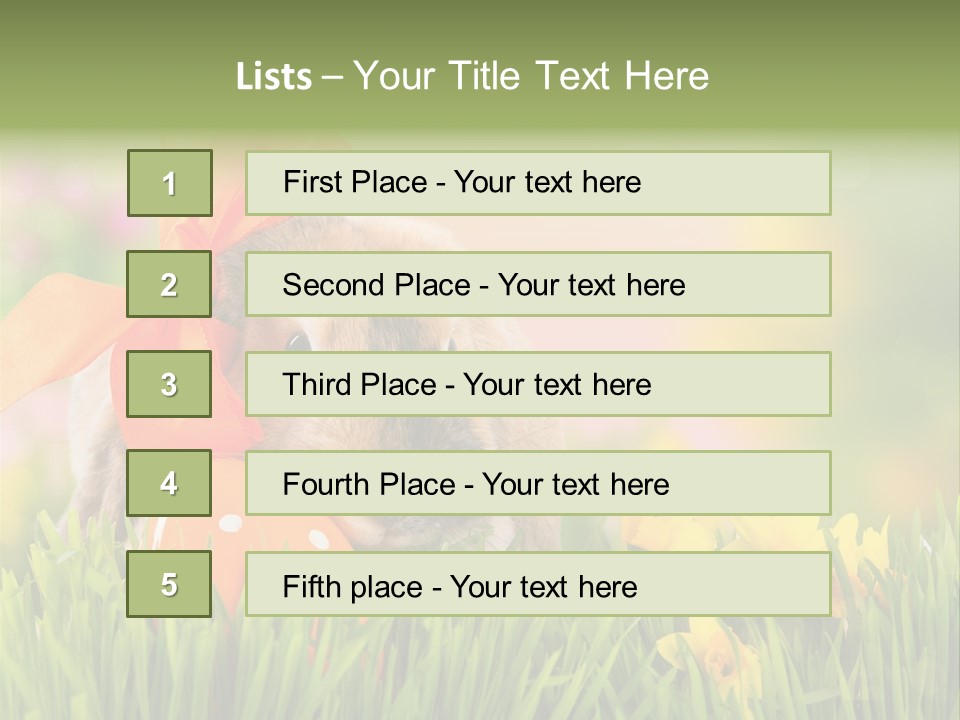 Hase Kinder Pelz PowerPoint Template