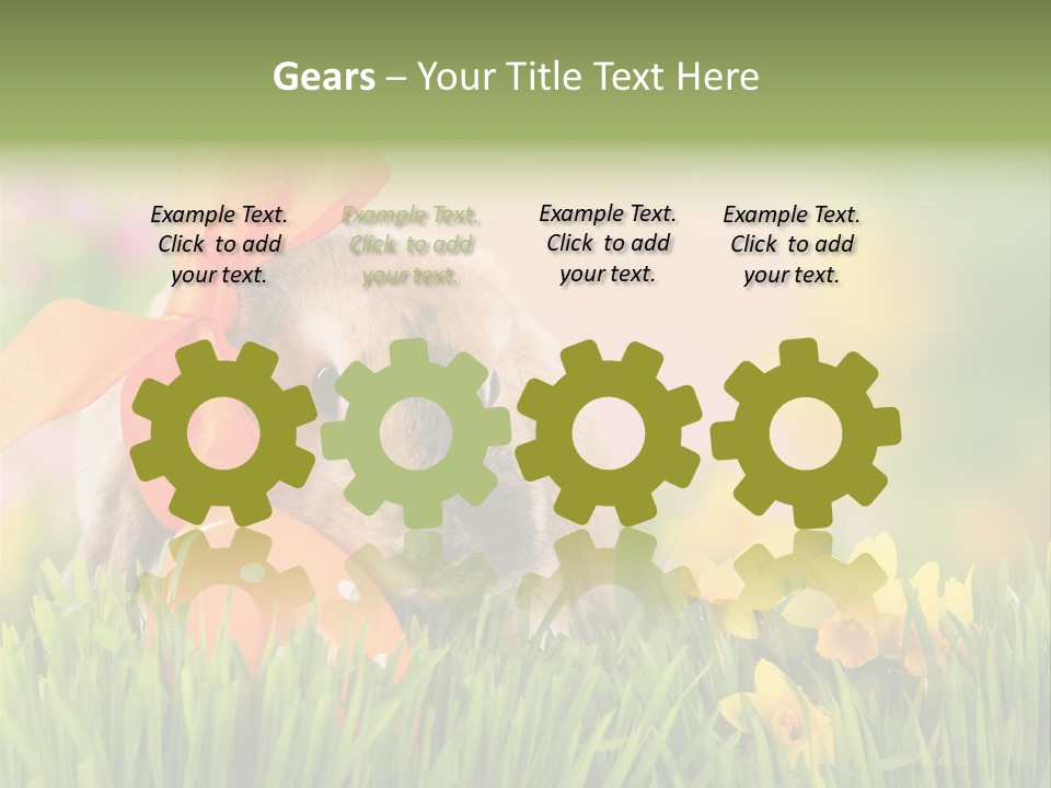 Hase Kinder Pelz PowerPoint Template