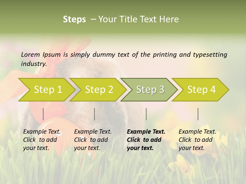 Hase Kinder Pelz PowerPoint Template