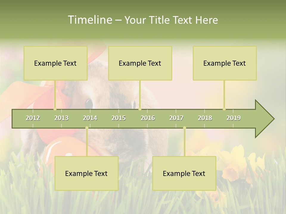 Hase Kinder Pelz PowerPoint Template