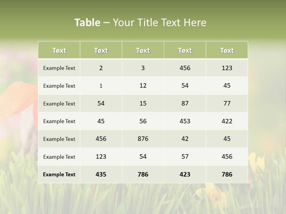 Hase Kinder Pelz PowerPoint Template