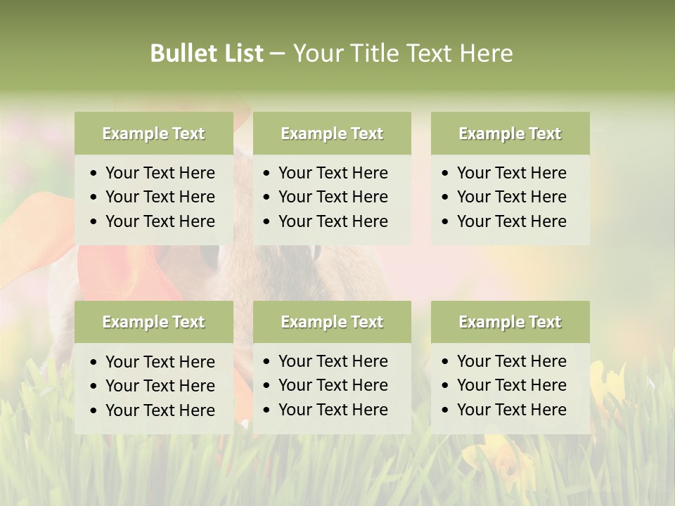 Hase Kinder Pelz PowerPoint Template