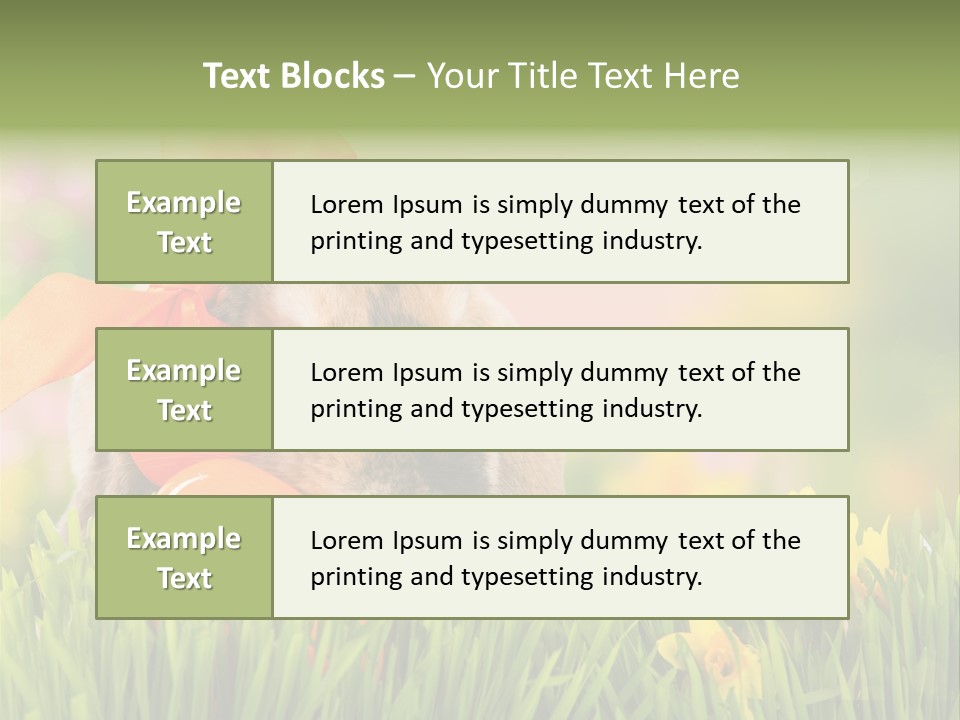 Hase Kinder Pelz PowerPoint Template