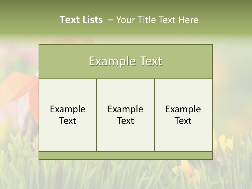 Hase Kinder Pelz PowerPoint Template