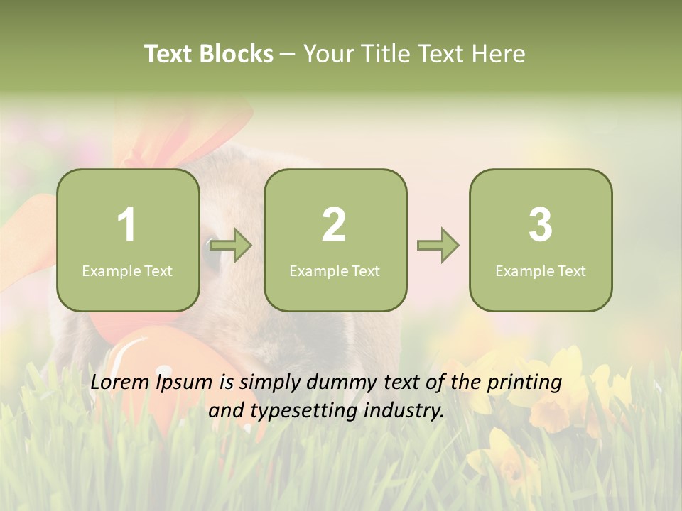 Hase Kinder Pelz PowerPoint Template