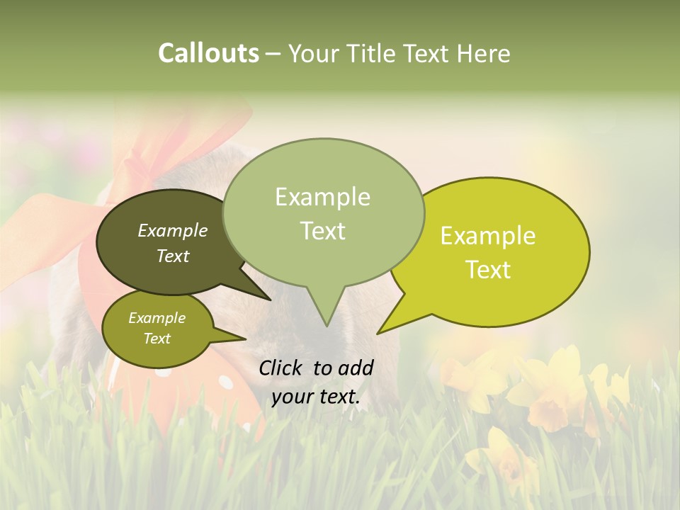 Hase Kinder Pelz PowerPoint Template