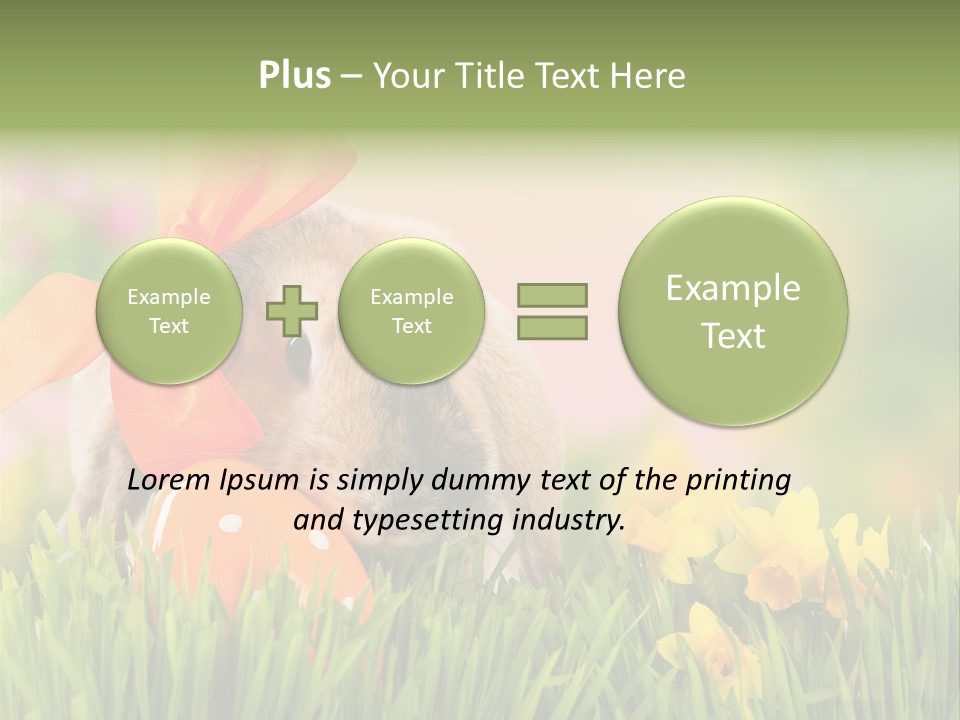 Hase Kinder Pelz PowerPoint Template