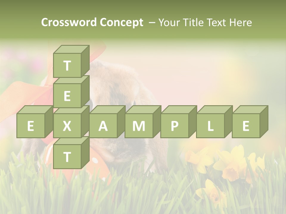 Hase Kinder Pelz PowerPoint Template