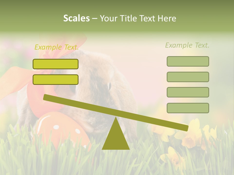 Hase Kinder Pelz PowerPoint Template