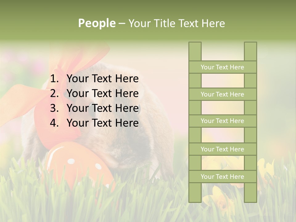 Hase Kinder Pelz PowerPoint Template