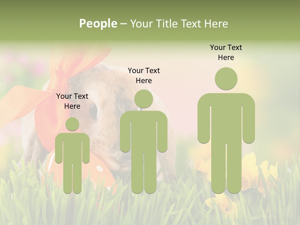 Hase Kinder Pelz PowerPoint Template