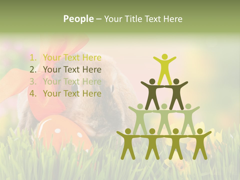 Hase Kinder Pelz PowerPoint Template