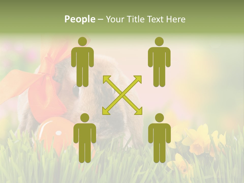 Hase Kinder Pelz PowerPoint Template