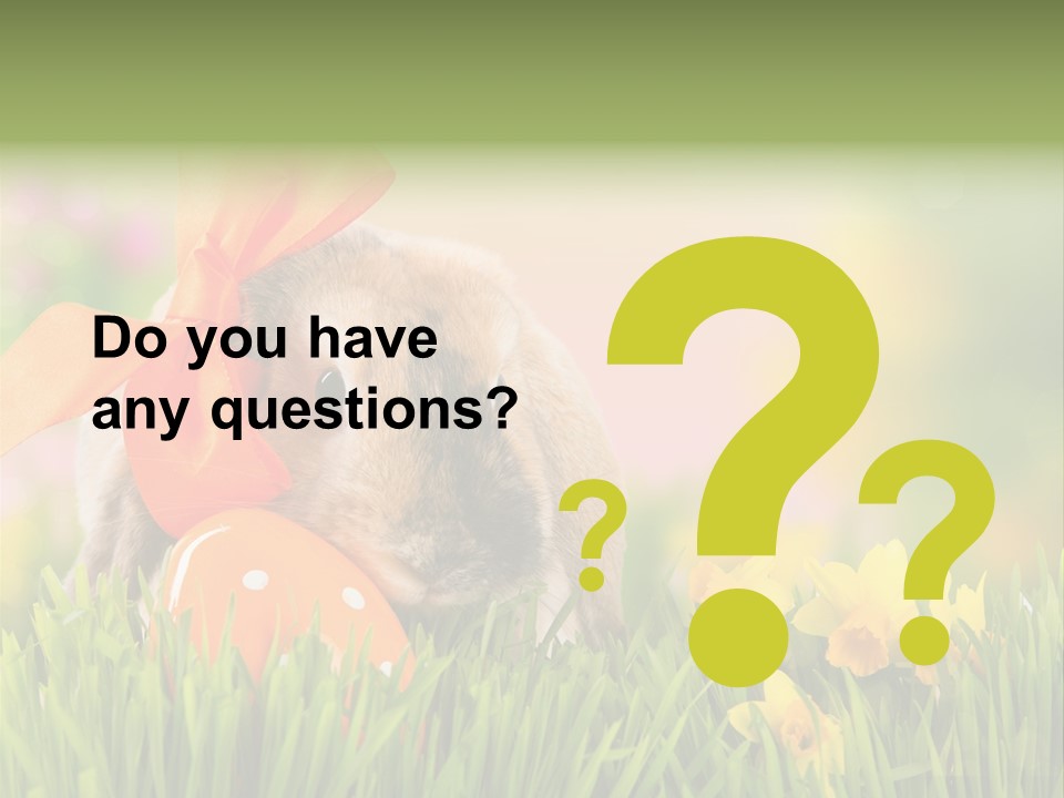 Hase Kinder Pelz PowerPoint Template