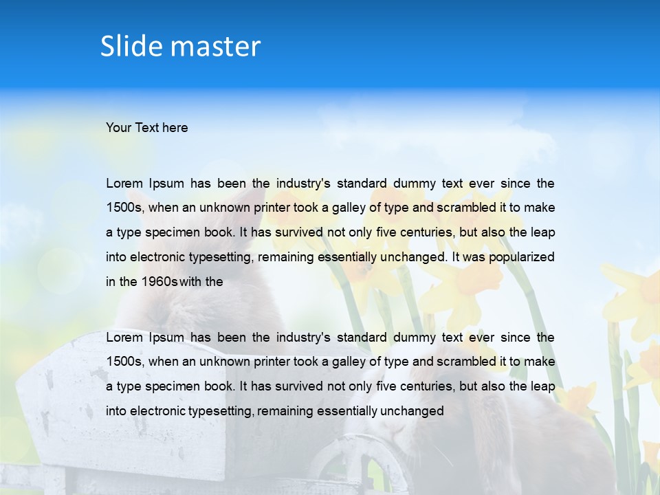 Kinder Sommer Nagetier PowerPoint Template