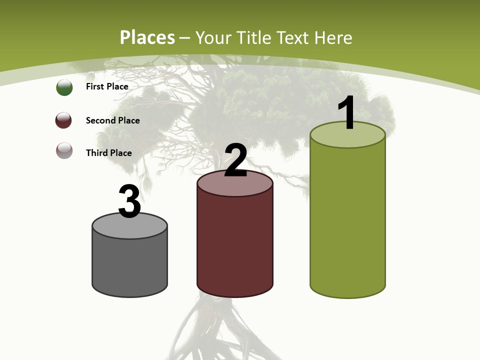 Wei Umweltschutz Waldsterben PowerPoint Template