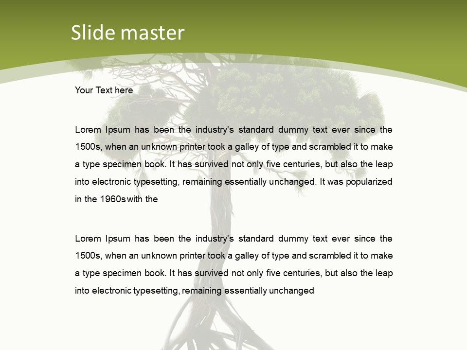 Wei Umweltschutz Waldsterben PowerPoint Template