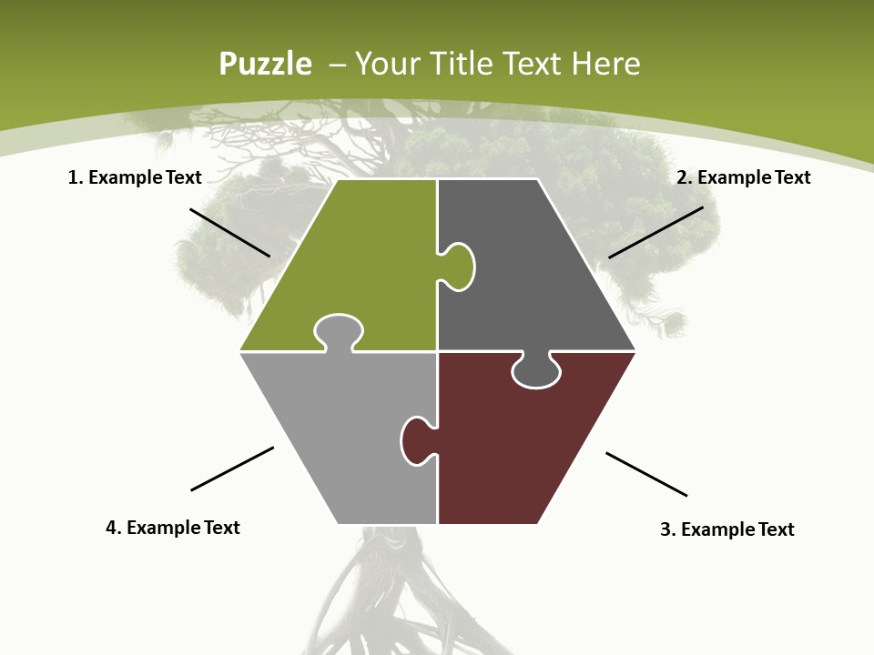 Wei Umweltschutz Waldsterben PowerPoint Template