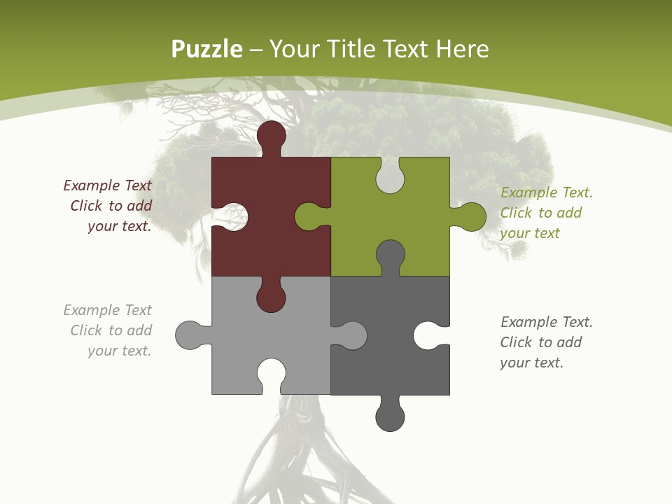 Wei Umweltschutz Waldsterben PowerPoint Template